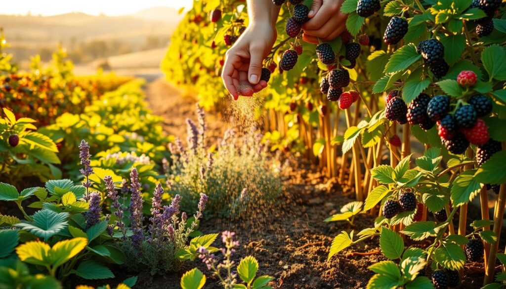 fertilizing strategies for blackberries