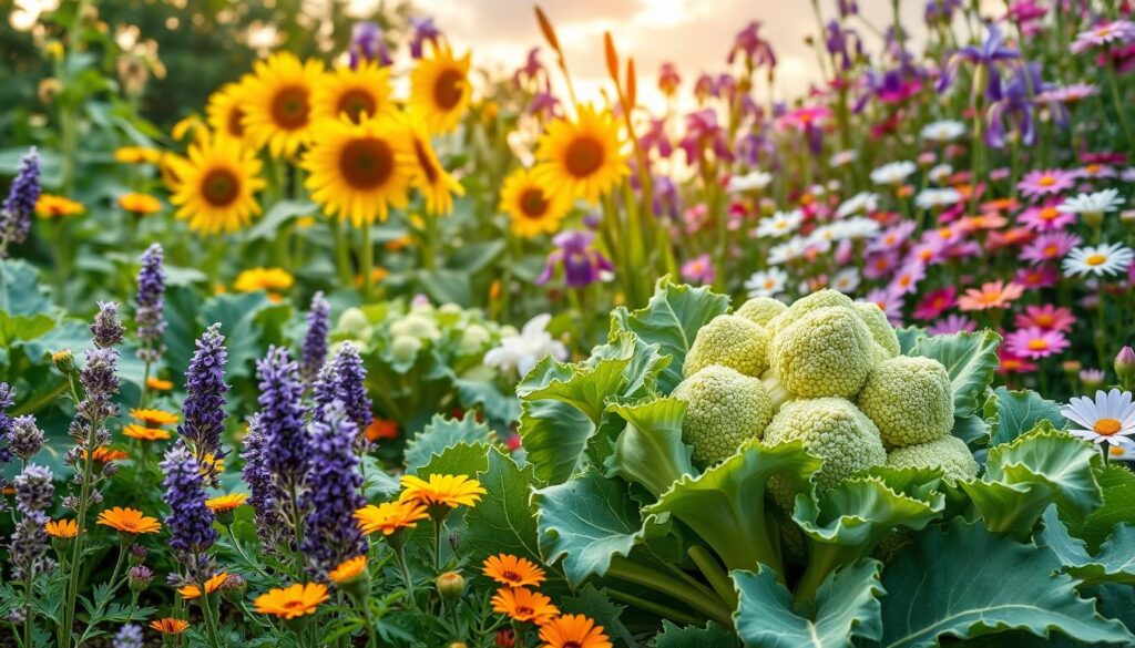 flowering companions for broccoli