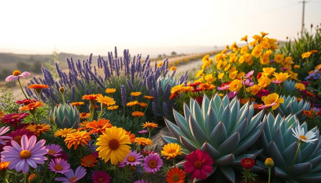 flowering companions for ice plants