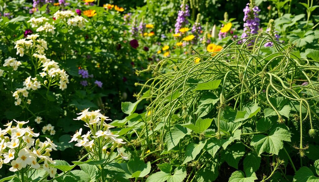 flowering plants for cucumbers