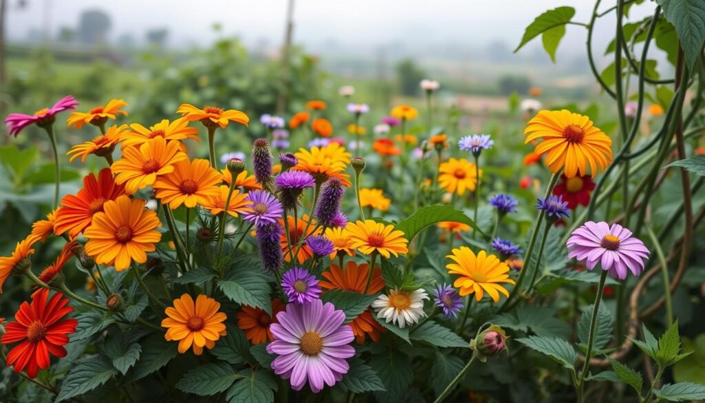 flowers for cucumber companion planting