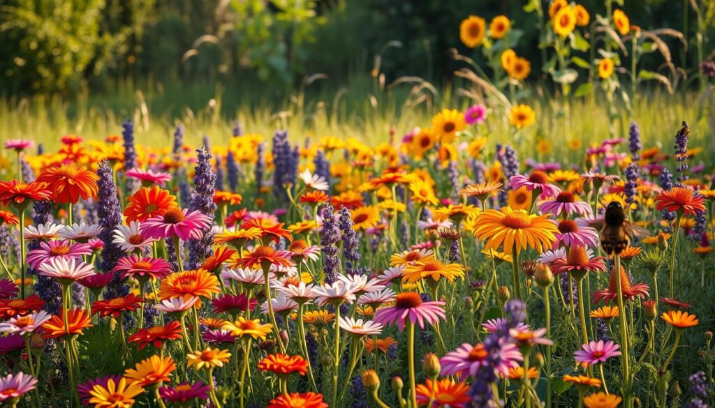 flowers that benefit bush beans