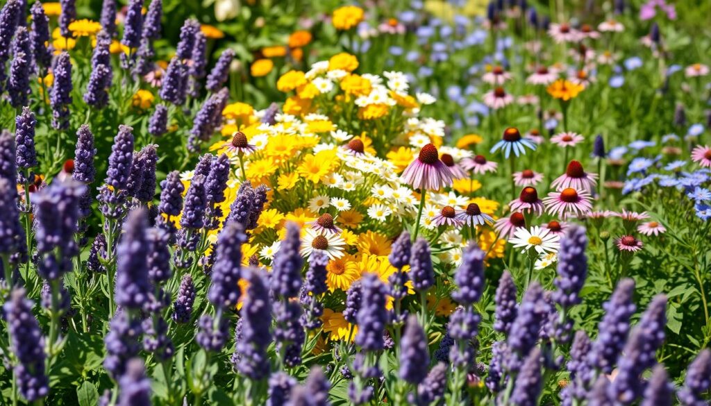 flowers that pair with lemon balm