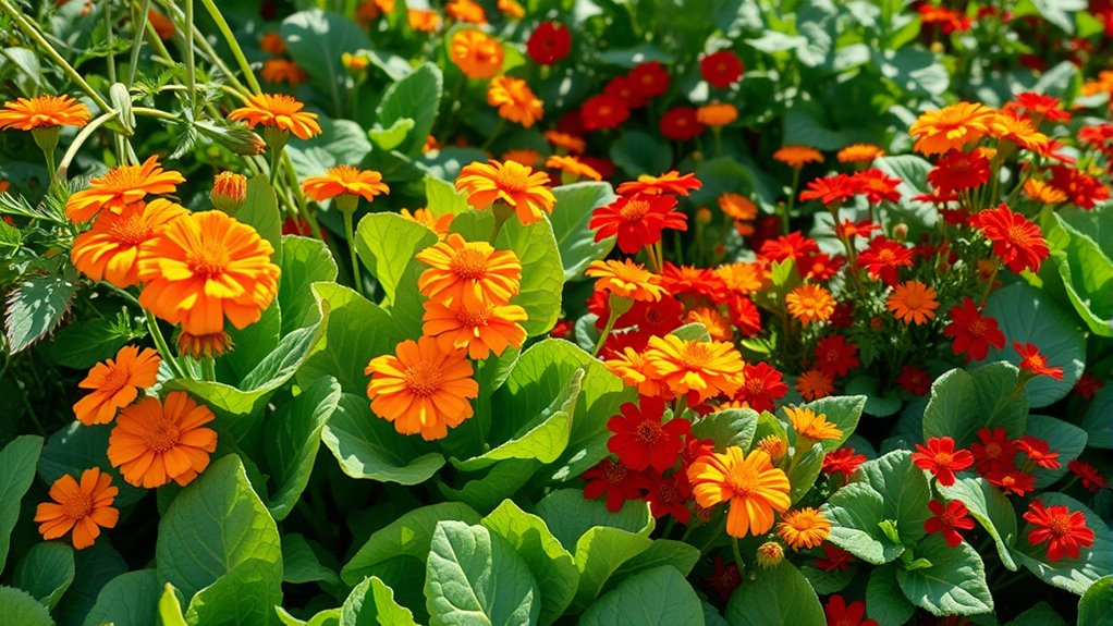 flowers boost vegetable growth