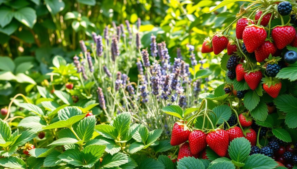 fruits that can co-grow with strawberries
