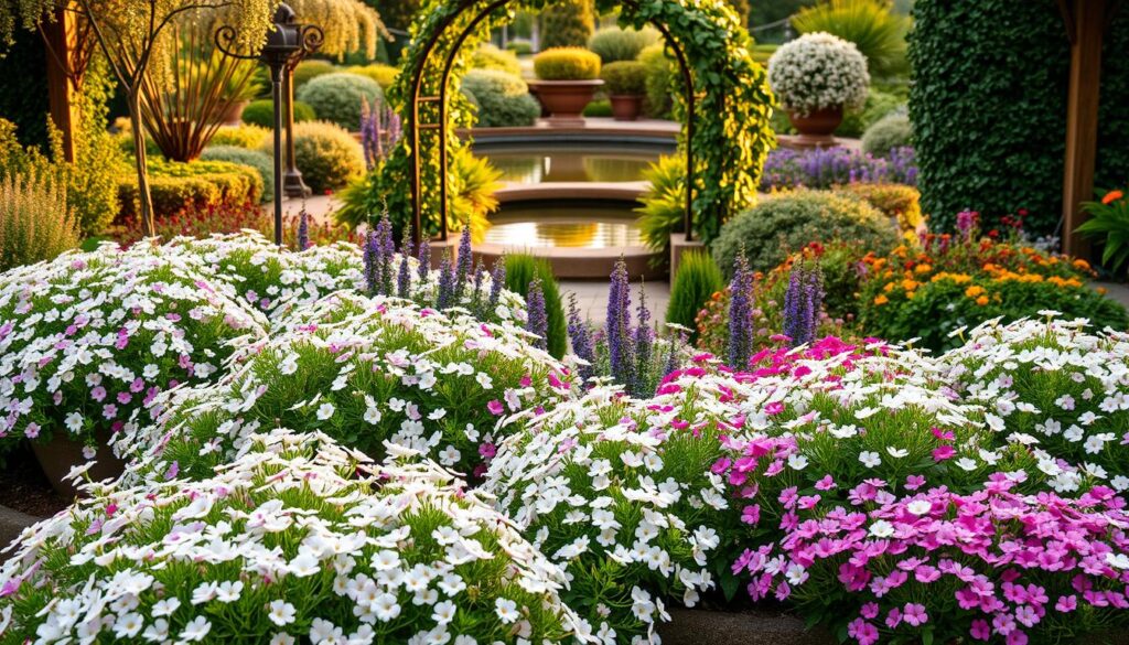 garden design with alyssum