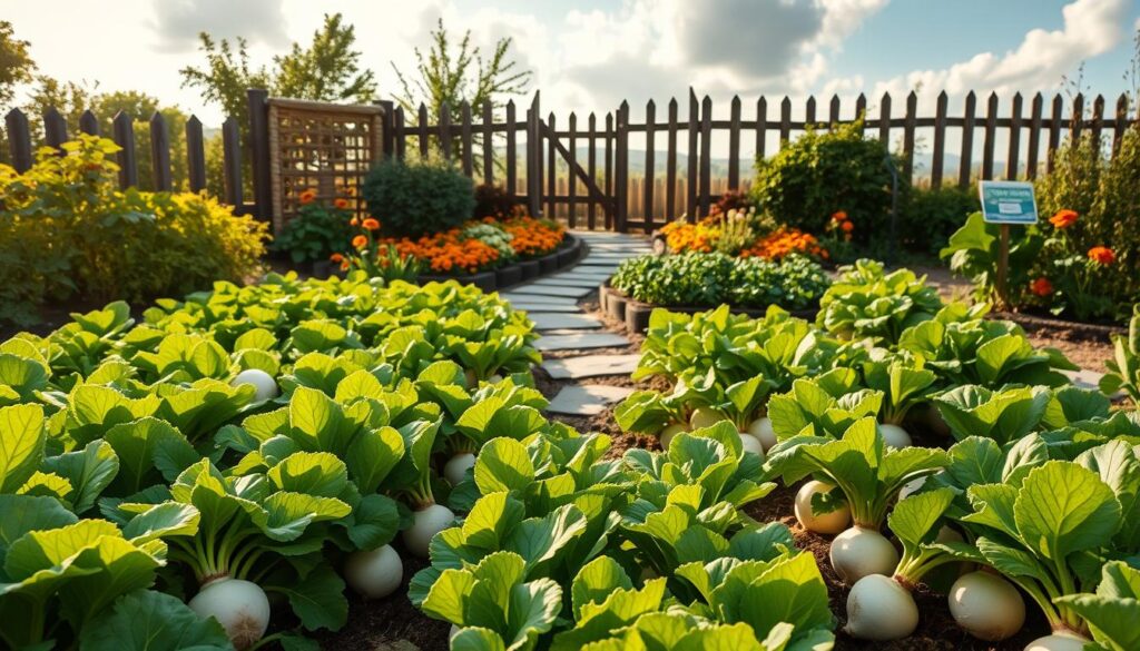garden layout for turnips