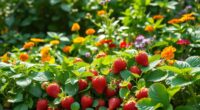 good companion plants for strawberries