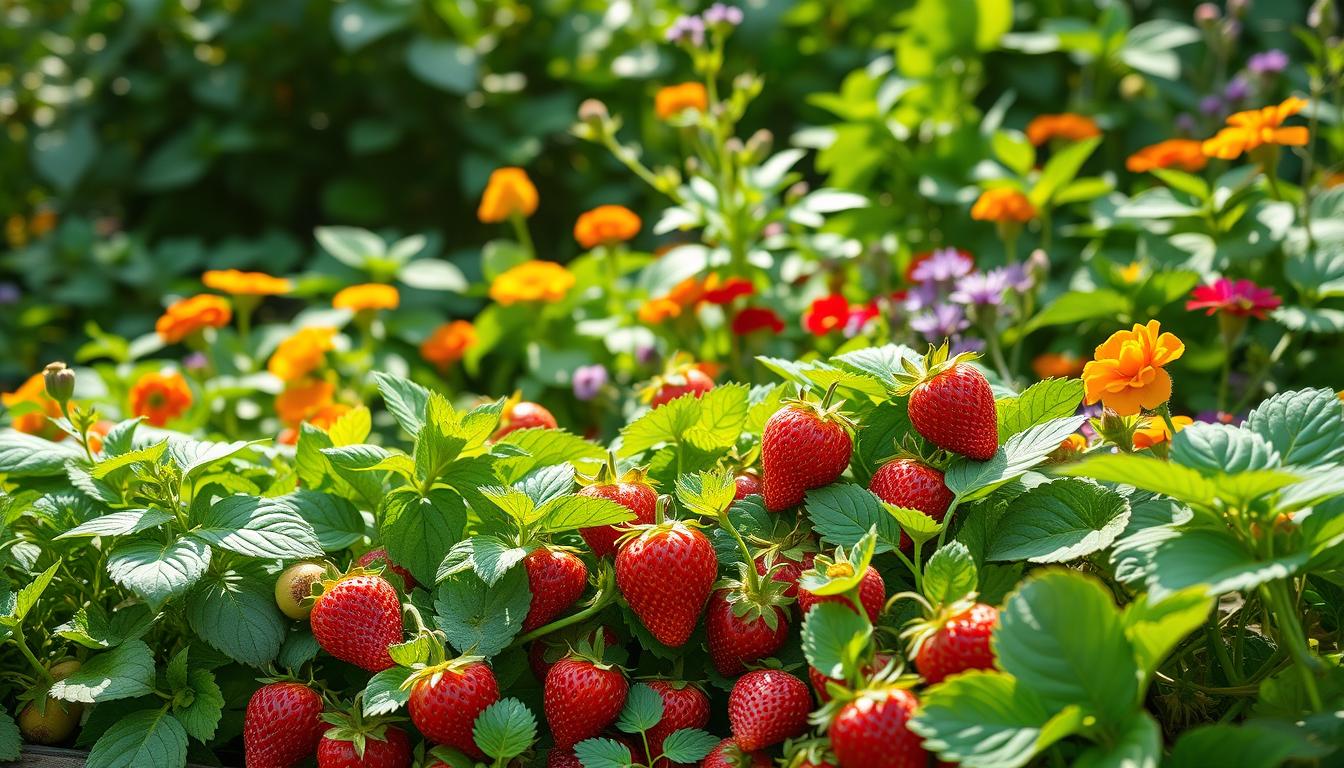 good companion plants for strawberries