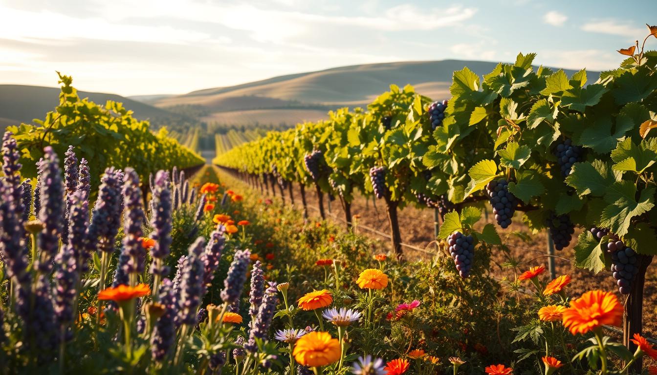 grape companion plants