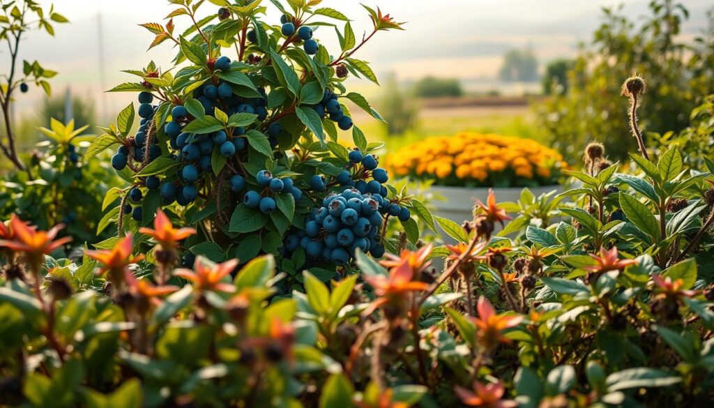 harmful plants near blueberries