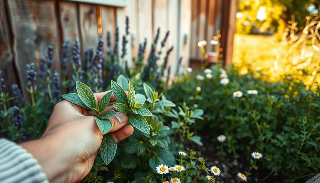 harvesting sage and companions
