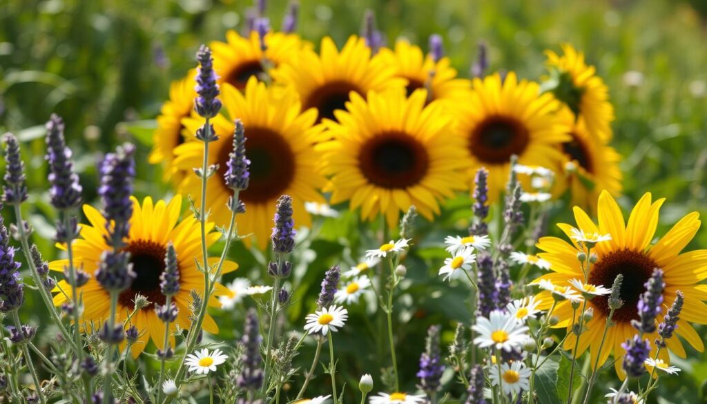 herbal companions for sunflowers