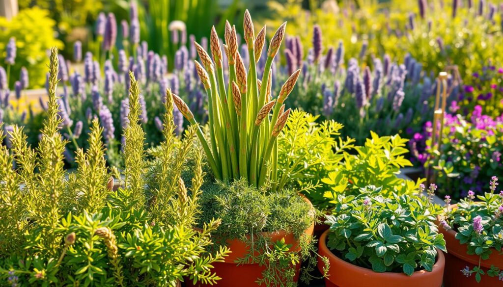 herbs that thrive with asparagus