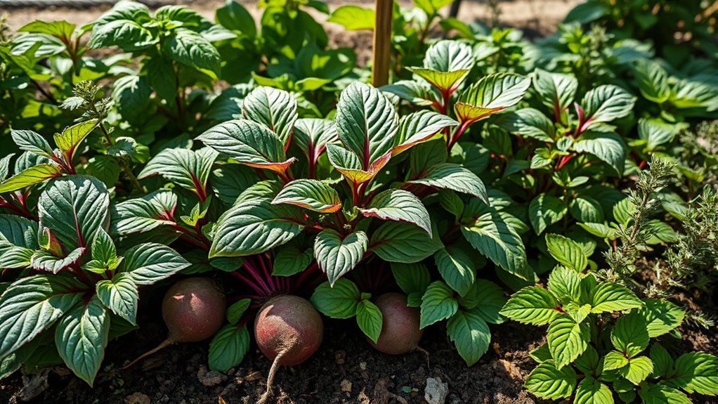 herbs enhance beet growth