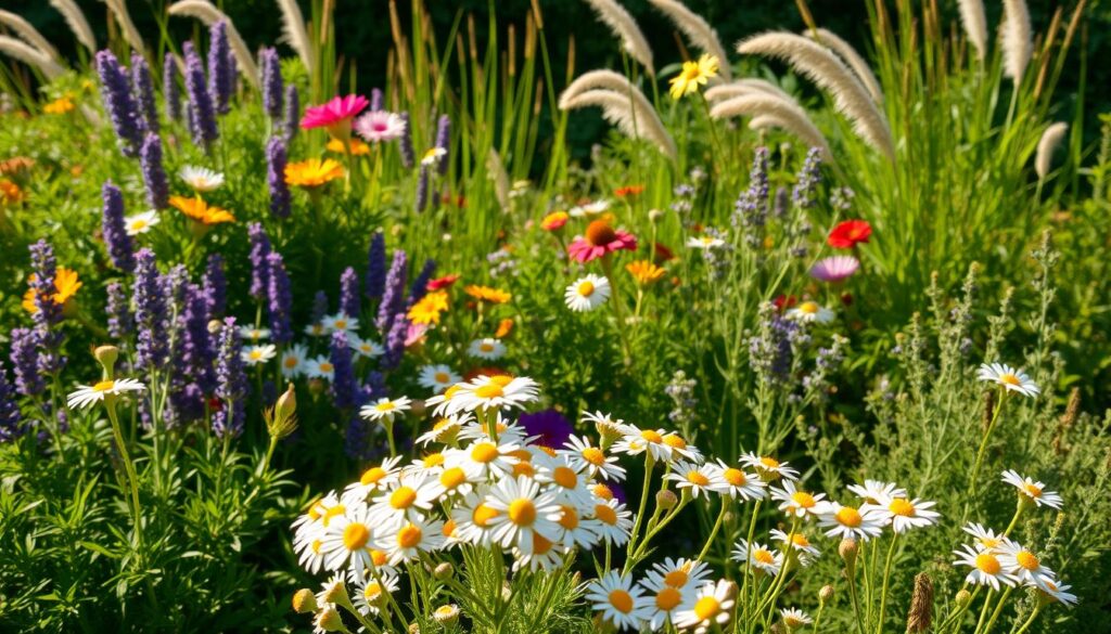ideal companion plants for chamomile