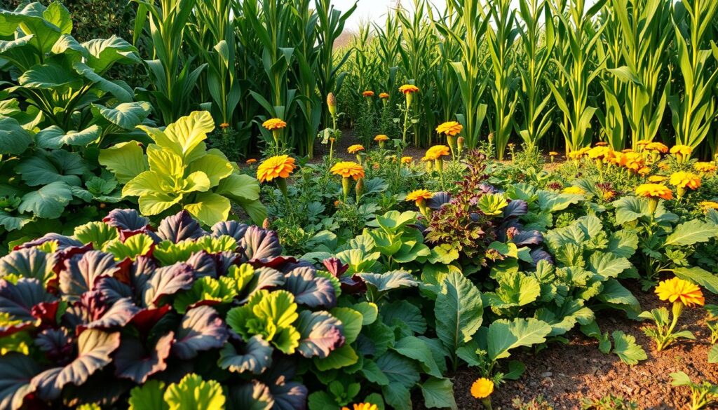 ideal companion plants for sweet potatoes