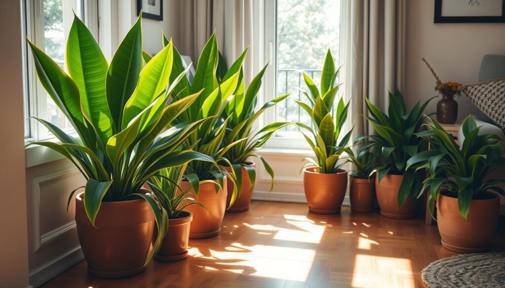 ideal conditions for snake plants