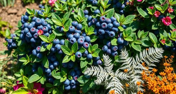 ideal blueberry companion plants