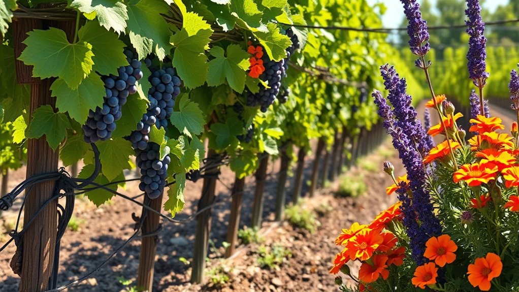 ideal grape companion plants