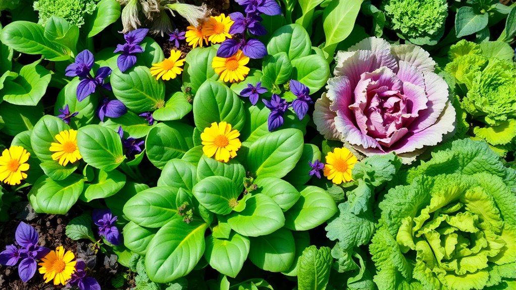 ideal leafy green companions