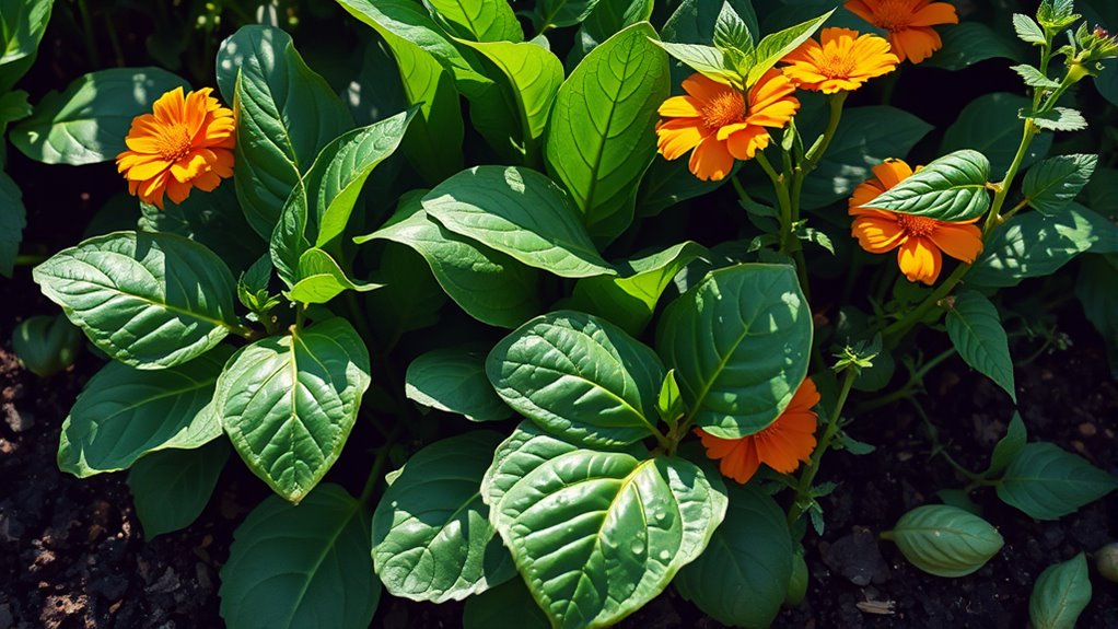 ideal spinach companion plants