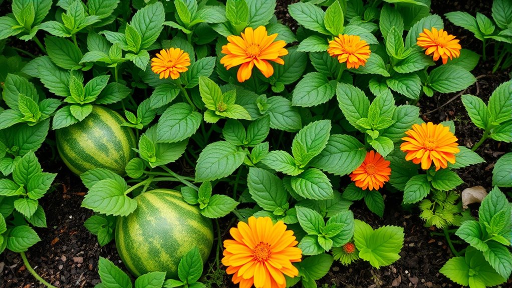 ideal watermelon companion plants