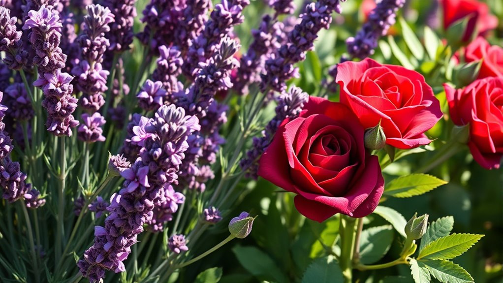 lavender benefits rose gardens