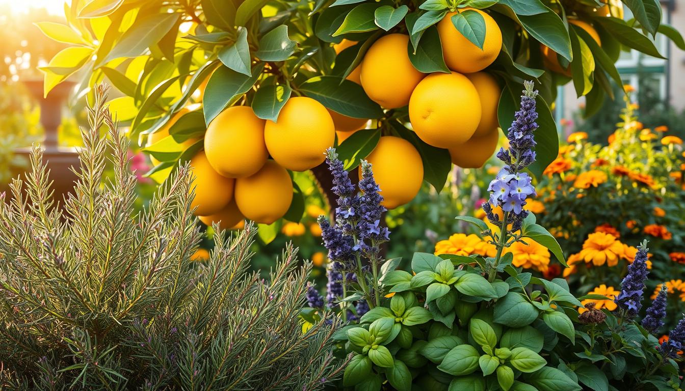 lemon tree companion plants