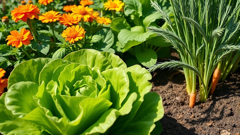 lettuce friendly companion plants