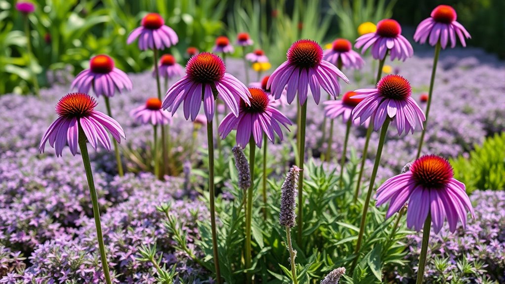 low growing echinacea ground covers