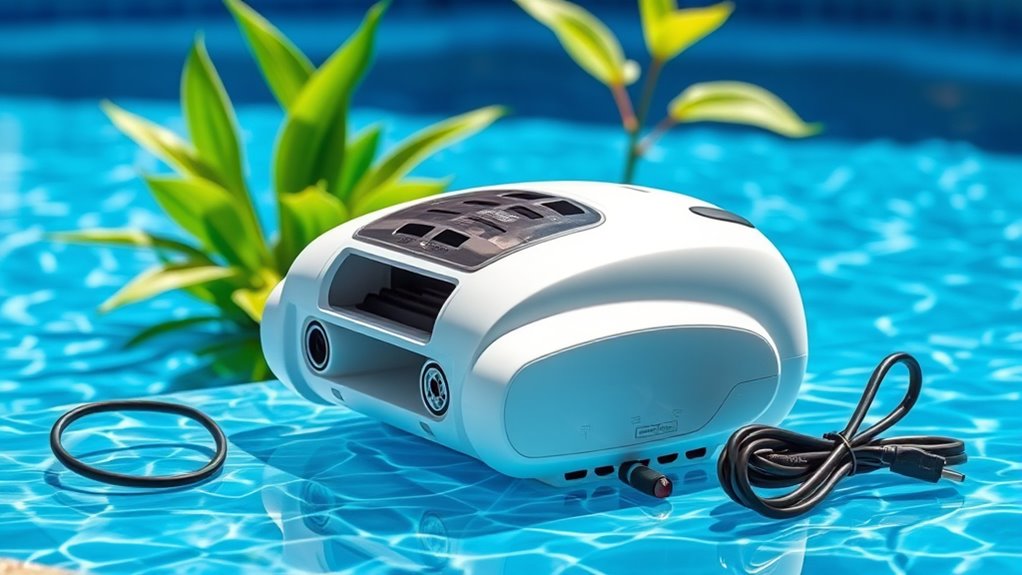 maintain robotic pool battery