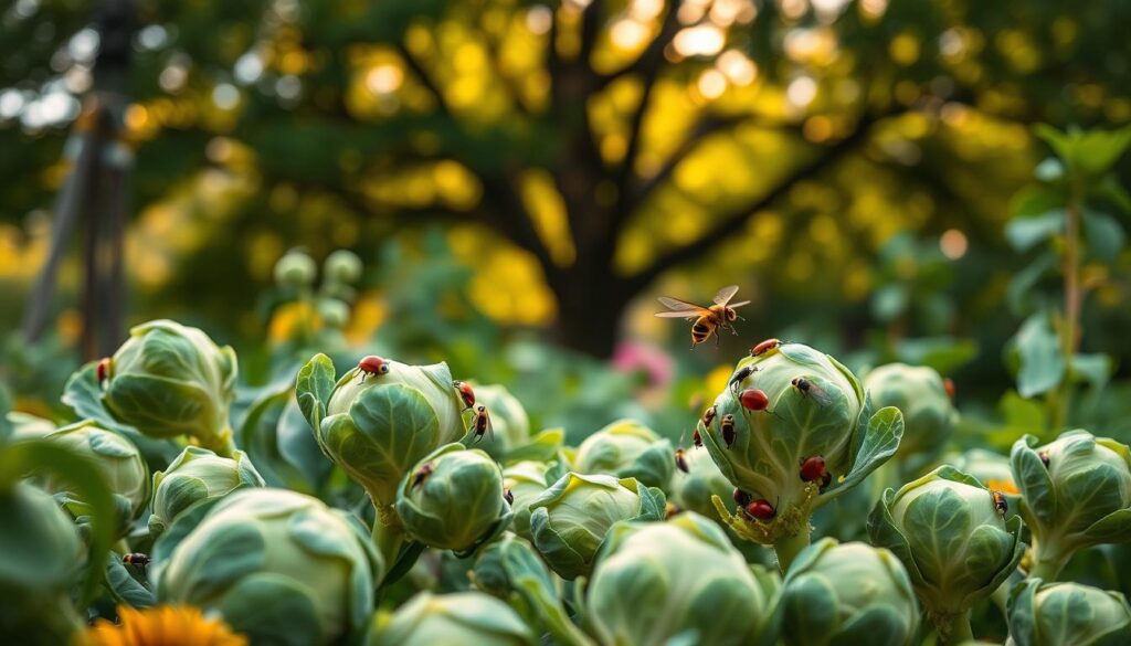 managing pests with brussel sprouts
