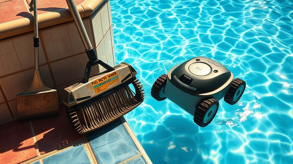 manual pool cleaning evolution