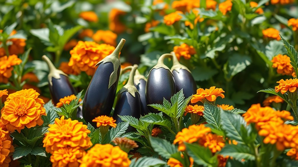 marigolds enhance pest control