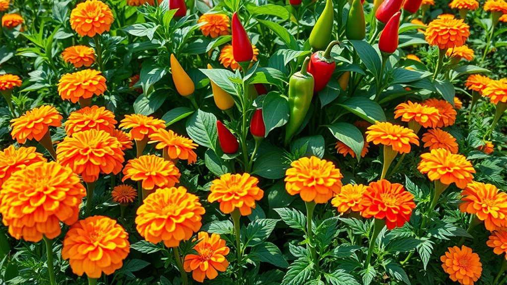 marigolds protect and beautify