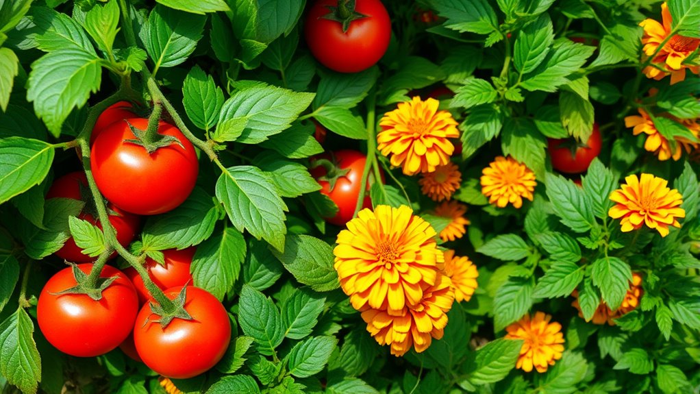 marigolds repel pests naturally