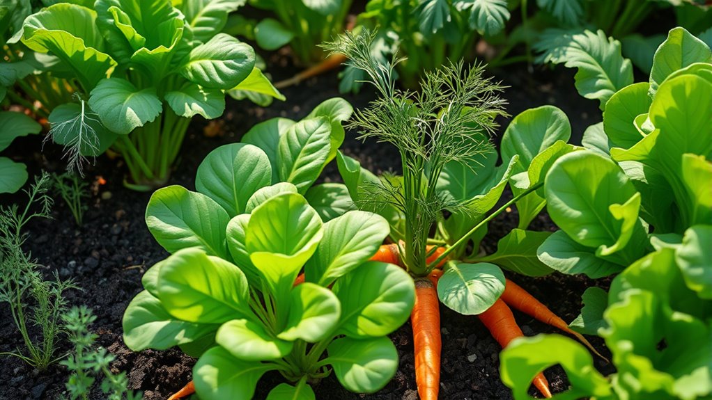 maximize space with root vegetables