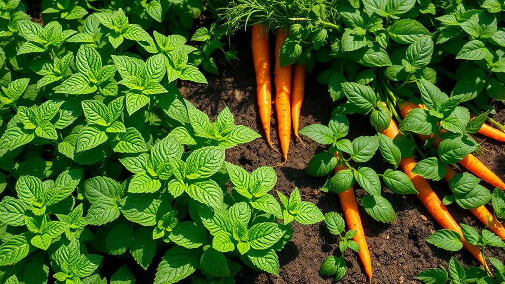 mint enhances garden health