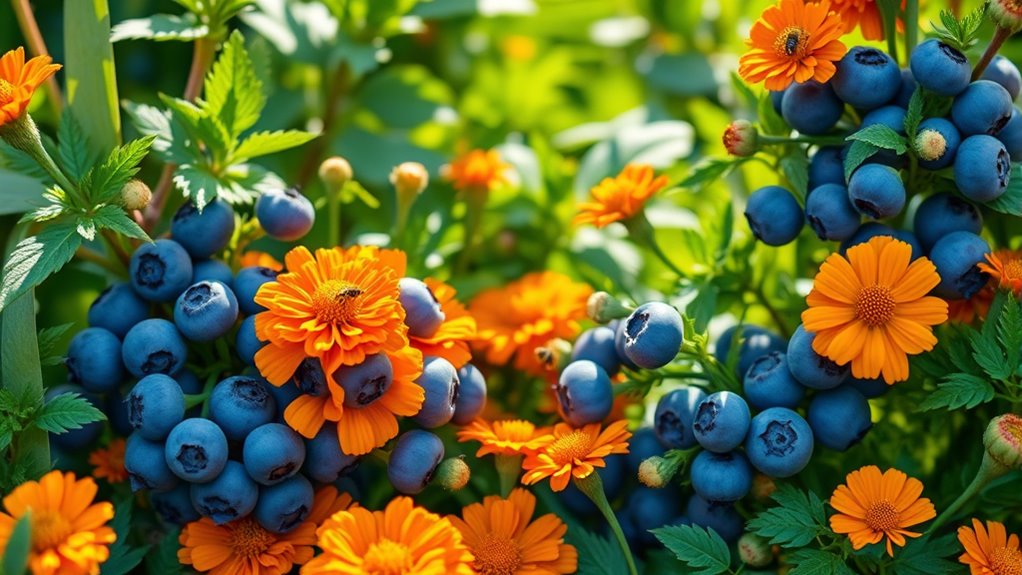 natural pest control with marigolds