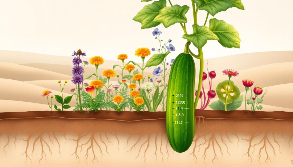 nutrient requirements for cucumber companion plants