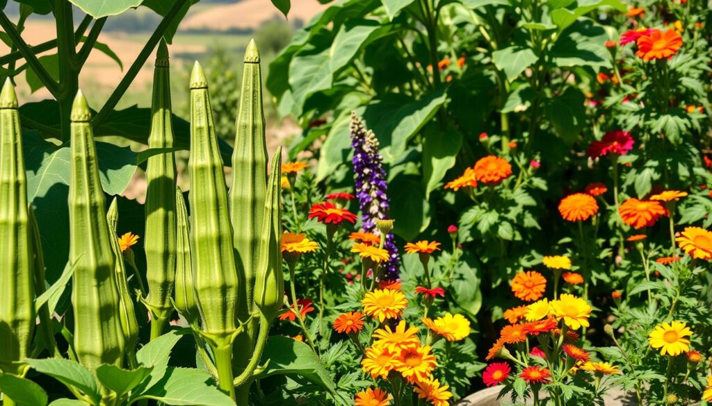 okra companion plants