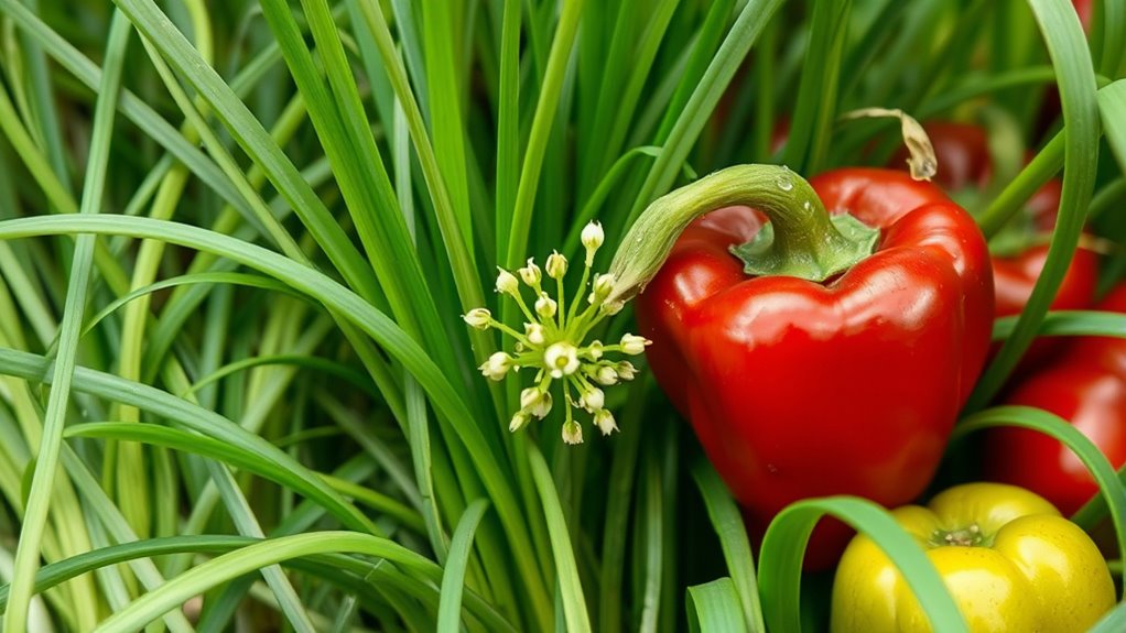 onions and chives repel pests