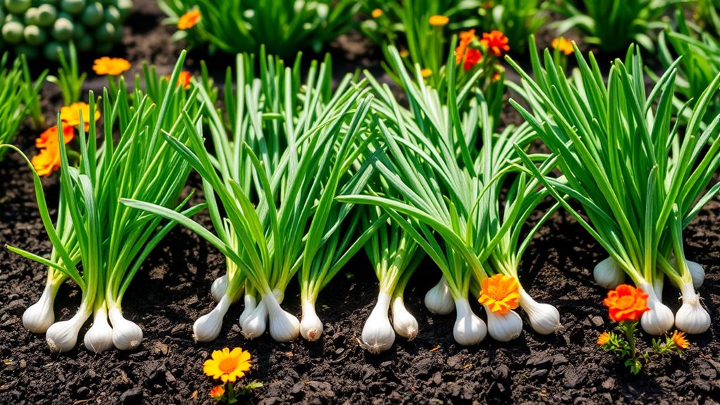 onions and garlic repel pests