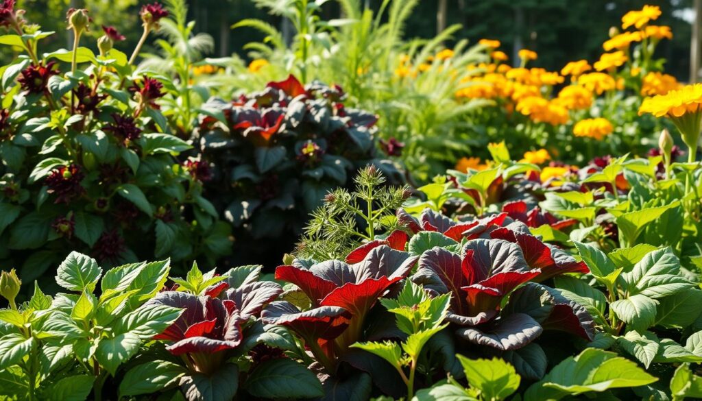 organic companion plants for swiss chard