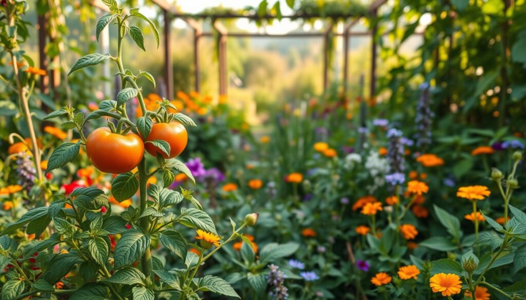 organic practices in companion planting