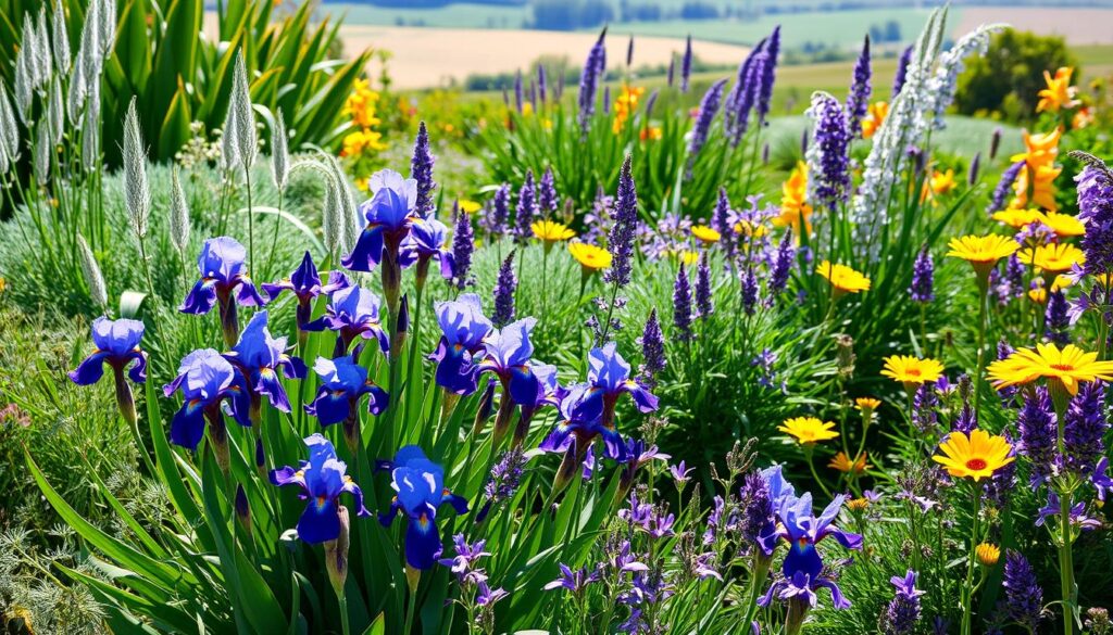 perennial plants to pair with irises