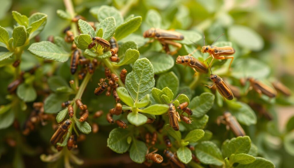 pests with oregano