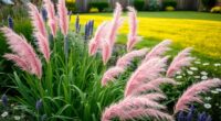 pink muhly grass companion plant