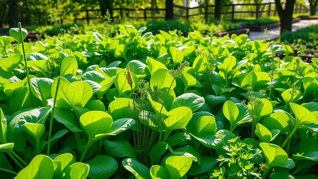 plant celery near spinach